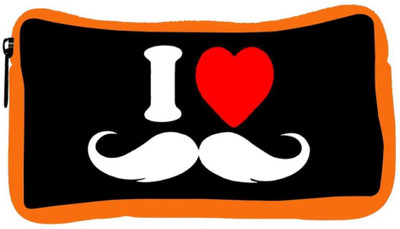 

Snoogg Eco Friendly Canvas I Love Mustache Student Pen Pencil Case Coin Purse Pouch Cosmetic Makeup Bag (ORANGE) Pouch(Multicolor)