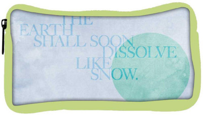 

Snoogg Eco Friendly Canvas Dissolve Like Snow Designer Student Pen Pencil Case Coin Purse Pouch Cosmetic Makeup Bag (GREEN) Pouch(Multicolor)