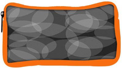 

Snoogg Eco Friendly Canvas Grey Circles Abstract Pattern Designer Student Pen Pencil Case Coin Purse Pouch Cosmetic Makeup Bag (ORANGE) Pouch(Multicolor)