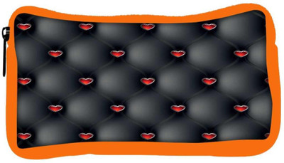 

Snoogg Eco Friendly Canvas Red Small Hearts Designer Student Pen Pencil Case Coin Purse Pouch Cosmetic Makeup Bag (ORANGE) Pouch(Multicolor)