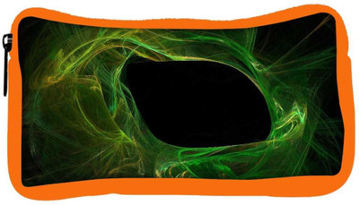 

Snoogg Eco Friendly Canvas Green Smoke Pattern Designer Student Pen Pencil Case Coin Purse Pouch Cosmetic Makeup Bag (ORANGE) Pouch(Multicolor)