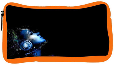 

Snoogg Eco Friendly Canvas Music Listener Designer Student Pen Pencil Case Coin Purse Pouch Cosmetic Makeup Bag (ORANGE) Pouch(Multicolor)