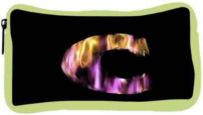 

Snoogg Eco Friendly Canvas Flaming 3D Letter Student Pen Pencil Case Coin Purse Pouch Cosmetic Makeup Bag (GREEN) Pouch(Multicolor)