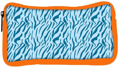 

Snoogg Eco Friendly Canvas Abstract White Pattern Blue Designer Student Pen Pencil Case Coin Purse Pouch Cosmetic Makeup Bag (ORANGE) Pouch(Multicolor)