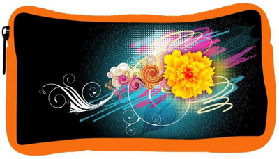 

Snoogg Eco Friendly Canvas Abstract Floral Designer Student Pen Pencil Case Coin Purse Pouch Cosmetic Makeup Bag (ORANGE) Pouch(Multicolor)