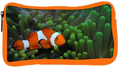 

Snoogg Eco Friendly Canvas Neo Designer Student Pen Pencil Case Coin Purse Pouch Cosmetic Makeup Bag (ORANGE) Pouch(Multicolor)
