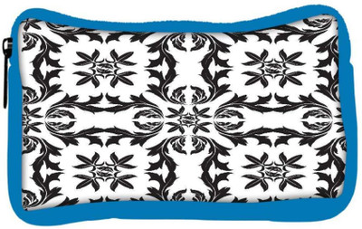 

Snoogg Eco Friendly Canvas Black Pattern Leaves Designer Student Pen Pencil Case Coin Purse Pouch Cosmetic Makeup Bag (BLUE) Pouch(Multicolor)