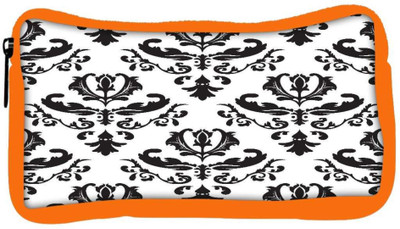 

Snoogg Eco Friendly Canvas Grey White Designer Student Pen Pencil Case Coin Purse Pouch Cosmetic Makeup Bag (ORANGE) Pouch(Multicolor)