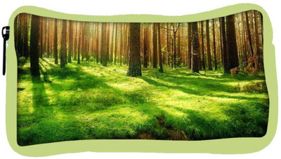

Snoogg Eco Friendly Canvas Garden Forest Designer Student Pen Pencil Case Coin Purse Pouch Cosmetic Makeup Bag (GREEN) Pouch(Multicolor)