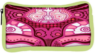 

Snoogg Eco Friendly Canvas Pink Pattern Designer Student Pen Pencil Case Coin Purse Pouch Cosmetic Makeup Bag (GREEN) Pouch(Multicolor)