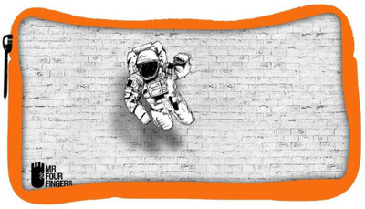 

Snoogg Eco Friendly Canvas Mr.Four Fingers Designer Student Pen Pencil Case Coin Purse Pouch Cosmetic Makeup Bag (ORANGE) Pouch(Multicolor)