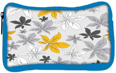 

Snoogg Eco Friendly Canvas Yellow Flower Grey Designer Student Pen Pencil Case Coin Purse Pouch Cosmetic Makeup Bag (BLUE) Pouch(Multicolor)