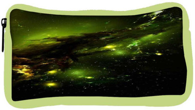

Snoogg Eco Friendly Canvas Abstract Space Student Pen Pencil Case Coin Purse Pouch Cosmetic Makeup Bag (GREEN) Pouch(Multicolor)