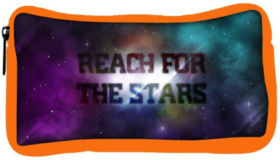 

Snoogg Eco Friendly Canvas Reach For The Stars Designer Student Pen Pencil Case Coin Purse Pouch Cosmetic Makeup Bag (ORANGE) Pouch(Multicolor)