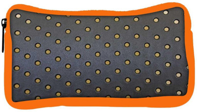 

Snoogg Eco Friendly Canvas Yellow Spots Grey Pattern Designer Student Pen Pencil Case Coin Purse Pouch Cosmetic Makeup Bag (ORANGE) Pouch(Multicolor)