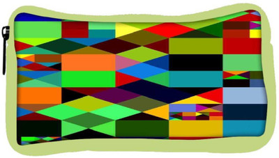 

Snoogg Eco Friendly Canvas Mosaic Tiles Polygon 2881 Student Pen Pencil Case Coin Purse Pouch Cosmetic Makeup Bag (GREEN) Pouch(Multicolor)