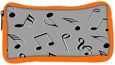 

Snoogg Eco Friendly Canvas Black Music Strings Designer Student Pen Pencil Case Coin Purse Pouch Cosmetic Makeup Bag (ORANGE) Pouch(Multicolor)