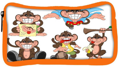 

Snoogg Eco Friendly Canvas Monkey Vectors Student Pen Pencil Case Coin Purse Pouch Cosmetic Makeup Bag (ORANGE) Pouch(Multicolor)