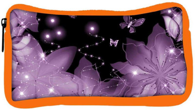 

Snoogg Eco Friendly Canvas Floral Butterfly Designer Student Pen Pencil Case Coin Purse Pouch Cosmetic Makeup Bag (ORANGE) Pouch(Multicolor)