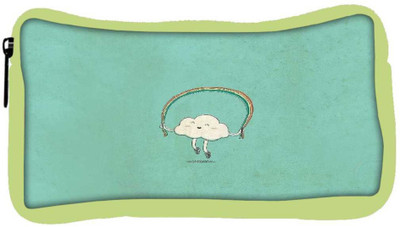 

Snoogg Eco Friendly Canvas Cartoon Cloud Student Pen Pencil Case Coin Purse Pouch Cosmetic Makeup Bag (GREEN) Pouch(Multicolor)