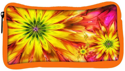 

Snoogg Eco Friendly Canvas Bright Fractal Daisies 2597 Student Pen Pencil Case Coin Purse Pouch Cosmetic Makeup Bag (ORANGE) Pouch(Multicolor)