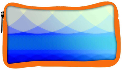 

Snoogg Eco Friendly Canvas Blue Waves Abstract Designer Student Pen Pencil Case Coin Purse Pouch Cosmetic Makeup Bag (ORANGE) Pouch(Multicolor)
