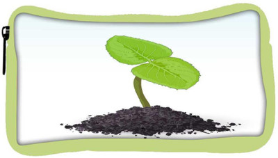 

Snoogg Eco Friendly Canvas Spring Sprout Vector Student Pen Pencil Case Coin Purse Pouch Cosmetic Makeup Bag (GREEN) Pouch(Multicolor)