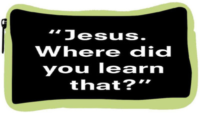

Snoogg Eco Friendly Canvas Jesus Where Did You Learn That Student Pen Pencil Case Coin Purse Pouch Cosmetic Makeup Bag (GREEN) Pouch(Multicolor)