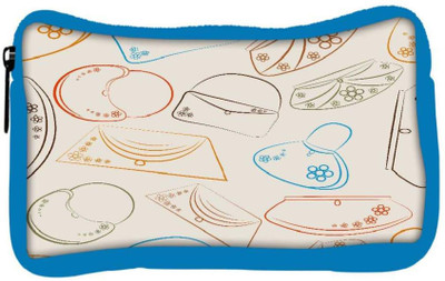 

Snoogg Eco Friendly Canvas Handbag Designer Student Pen Pencil Case Coin Purse Pouch Cosmetic Makeup Bag (BLUE) Pouch(Multicolor)