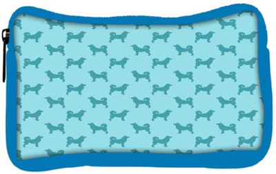 

Snoogg Eco Friendly Canvas Abstract Dog Pattern Designer Student Pen Pencil Case Coin Purse Pouch Cosmetic Makeup Bag (BLUE) Pouch(Multicolor)