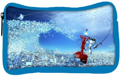 

Snoogg Eco Friendly Canvas Abstraction Creative Art Designer Student Pen Pencil Case Coin Purse Pouch Cosmetic Makeup Bag (BLUE) Pouch(Multicolor)