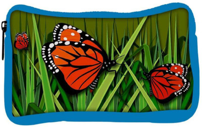 

Snoogg Eco Friendly Canvas Butterflies Designer Student Pen Pencil Case Coin Purse Pouch Cosmetic Makeup Bag (BLUE) Pouch(Multicolor)