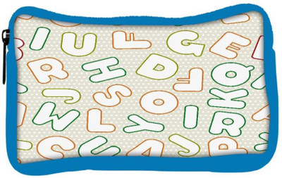 

Snoogg Eco Friendly Canvas White Alphabets Designer Student Pen Pencil Case Coin Purse Pouch Cosmetic Makeup Bag (BLUE) Pouch(Multicolor)