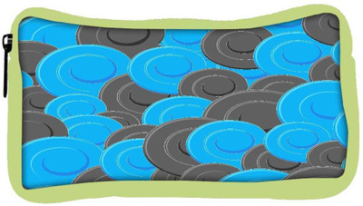 

Snoogg Eco Friendly Canvas Blue Grey Pattern Designer Student Pen Pencil Case Coin Purse Pouch Cosmetic Makeup Bag (GREEN) Pouch(Multicolor)
