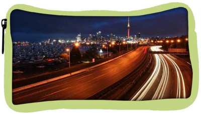 

Snoogg Eco Friendly Canvas Night Roads Designer Student Pen Pencil Case Coin Purse Pouch Cosmetic Makeup Bag (GREEN) Pouch(Multicolor)