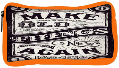 

Snoogg Eco Friendly Canvas Make New Things Student Pen Pencil Case Coin Purse Pouch Cosmetic Makeup Bag (ORANGE) Pouch(Multicolor)