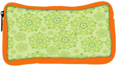

Snoogg Eco Friendly Canvas Green Pattern Designer Student Pen Pencil Case Coin Purse Pouch Cosmetic Makeup Bag (ORANGE) Pouch(Multicolor)