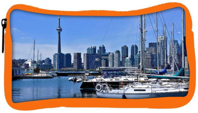 

Snoogg Eco Friendly Canvas Abstract Yards Designer Student Pen Pencil Case Coin Purse Pouch Cosmetic Makeup Bag (ORANGE) Pouch(Multicolor)