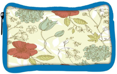 

Snoogg Eco Friendly Canvas Red Floral Cream Designer Student Pen Pencil Case Coin Purse Pouch Cosmetic Makeup Bag (BLUE) Pouch(Multicolor)