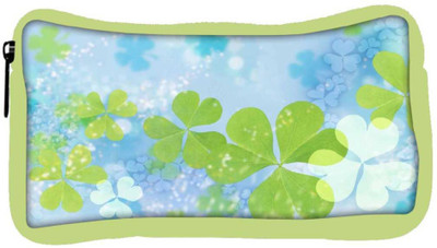 

Snoogg Eco Friendly Canvas Lite Floral Designer Student Pen Pencil Case Coin Purse Pouch Cosmetic Makeup Bag (GREEN) Pouch(Multicolor)