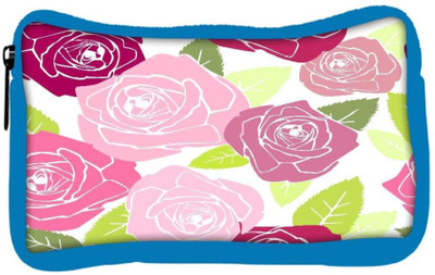 

Snoogg Eco Friendly Canvas Colorful Roses Designer Student Pen Pencil Case Coin Purse Pouch Cosmetic Makeup Bag (BLUE) Pouch(Multicolor)