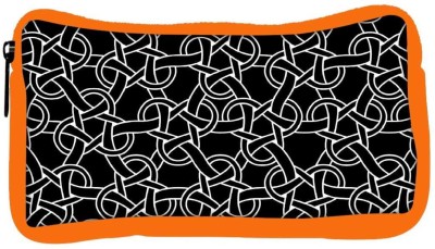 

Snoogg Eco Friendly Canvas Abstract Locks Designer Student Pen Pencil Case Coin Purse Pouch Cosmetic Makeup Bag (ORANGE) Pouch(Multicolor)