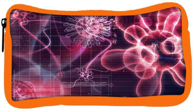

Snoogg Eco Friendly Canvas Computer Virus Designer Student Pen Pencil Case Coin Purse Pouch Cosmetic Makeup Bag (ORANGE) Pouch(Multicolor)