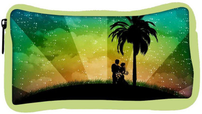 

Snoogg Eco Friendly Canvas Couple Designer Student Pen Pencil Case Coin Purse Pouch Cosmetic Makeup Bag (GREEN) Pouch(Multicolor)