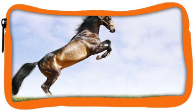 

Snoogg Eco Friendly Canvas Abstract Horse Standing Designer Student Pen Pencil Case Coin Purse Pouch Cosmetic Makeup Bag (ORANGE) Pouch(Multicolor)