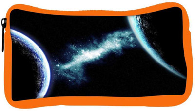 

Snoogg Eco Friendly Canvas Deep Space Student Pen Pencil Case Coin Purse Pouch Cosmetic Makeup Bag (ORANGE) Pouch(Multicolor)