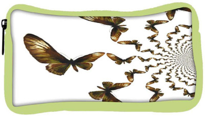 

Snoogg Eco Friendly Canvas Kaleidoscopic Butterflies Student Pen Pencil Case Coin Purse Pouch Cosmetic Makeup Bag (GREEN) Pouch(Multicolor)