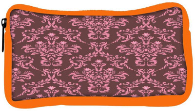

Snoogg Eco Friendly Canvas Pink Pattern Designer Student Pen Pencil Case Coin Purse Pouch Cosmetic Makeup Bag (ORANGE) Pouch(Multicolor)