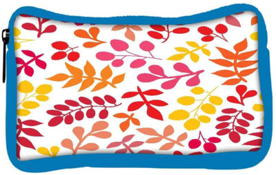 

Snoogg Eco Friendly Canvas Colorful Leaves Designer Student Pen Pencil Case Coin Purse Pouch Cosmetic Makeup Bag (BLUE) Pouch(Multicolor)
