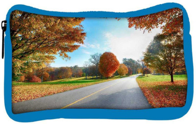 

Snoogg Eco Friendly Canvas Clean Roads Designer Student Pen Pencil Case Coin Purse Pouch Cosmetic Makeup Bag (BLUE) Pouch(Multicolor)